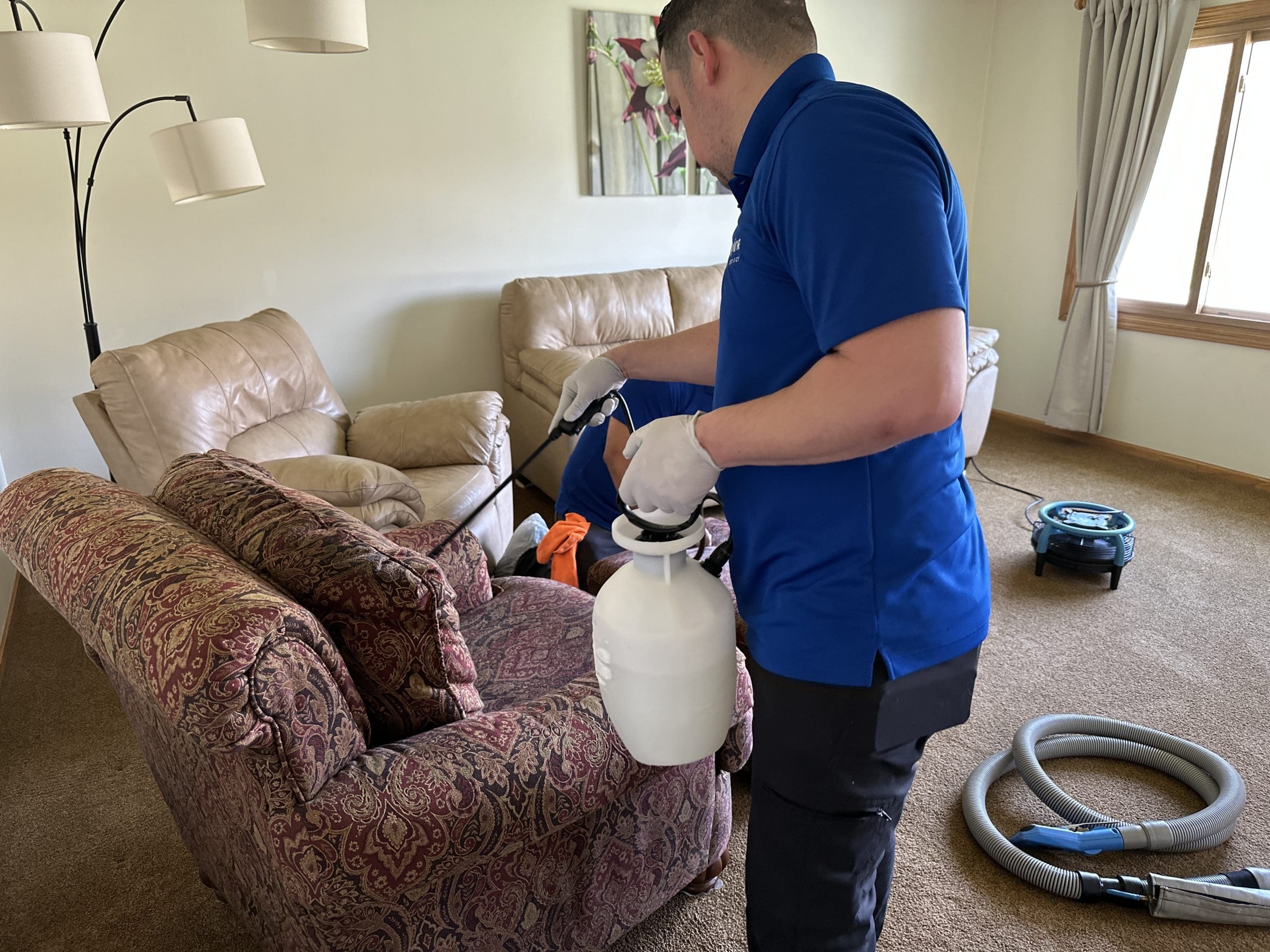 cleaning upholstery