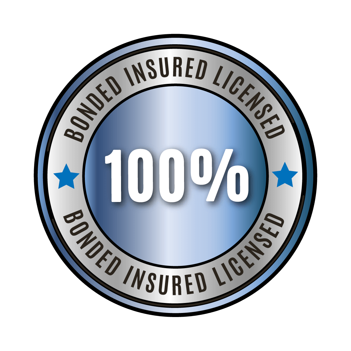 100% bonded, insured, and licensed